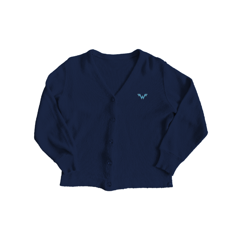 Navy Logo Cardigan