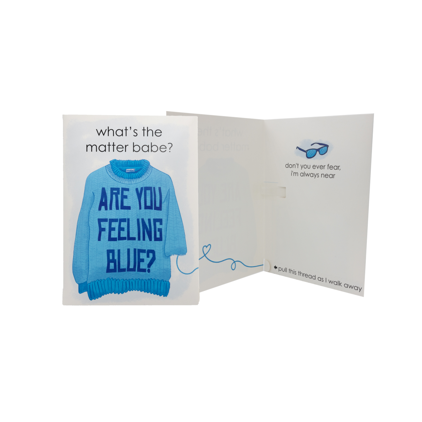 "Are You Feeling Blue?" Greeting Card