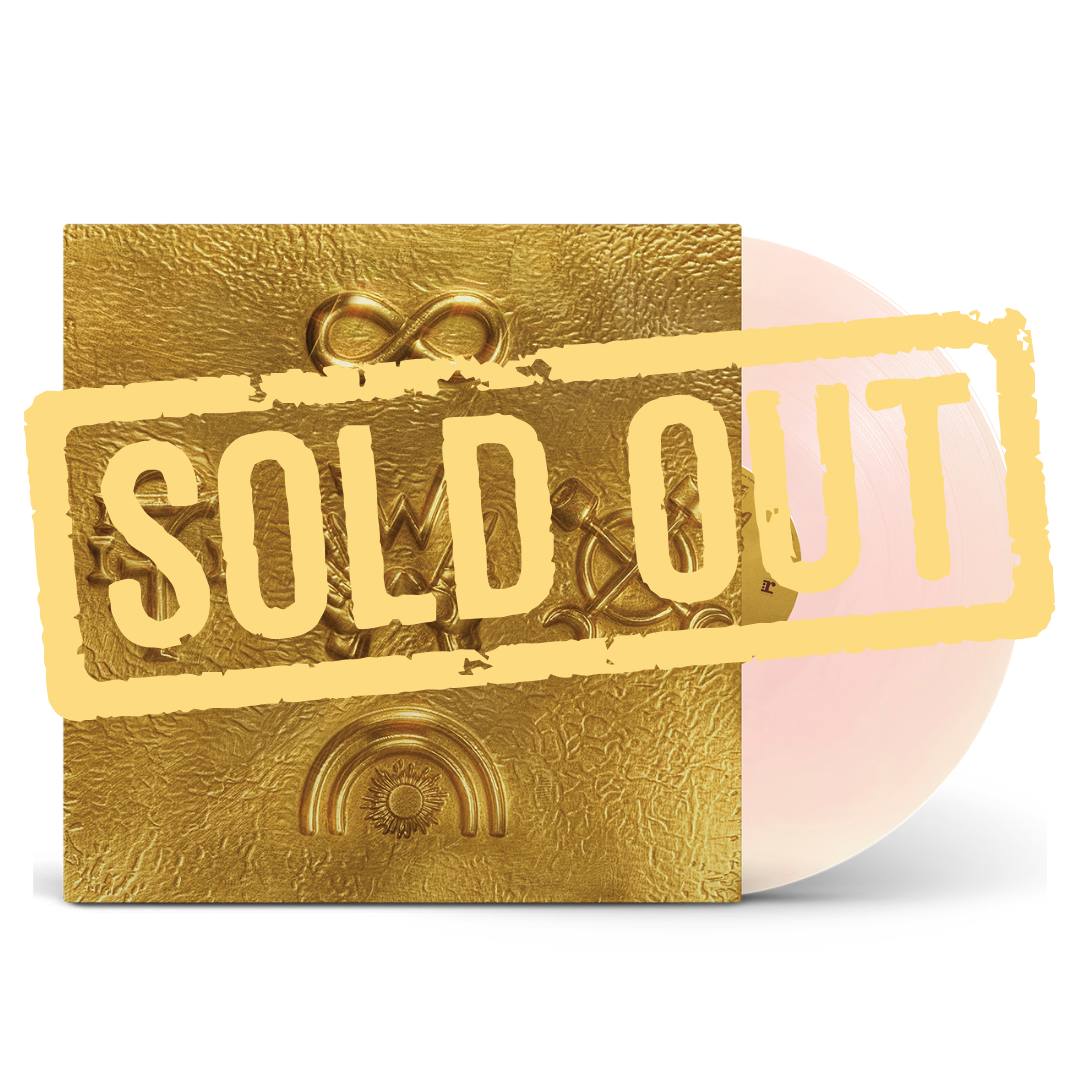 Weezer artifact wzr003 signed rose gold vinyl album with embossed infinity symbol and translucent pink vinyl record